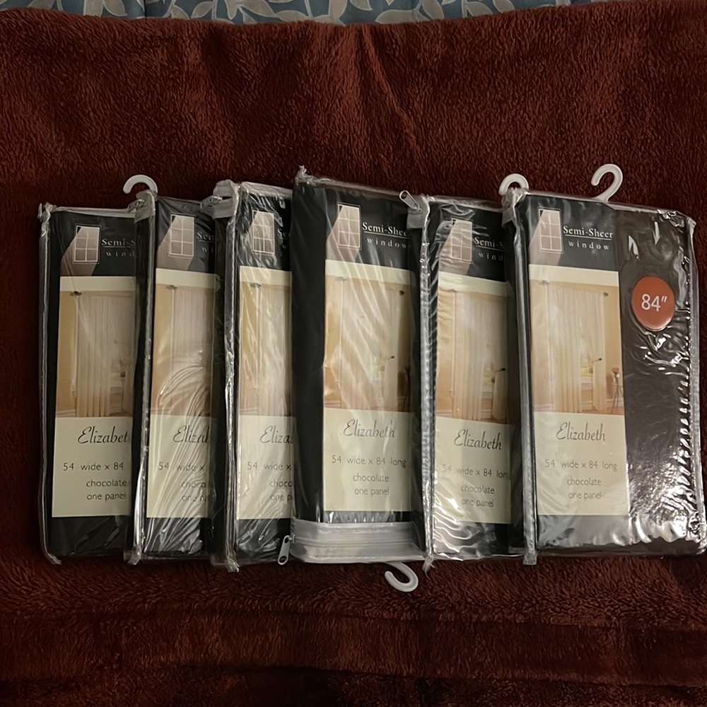 Semi-Sheer Curtains (3 pairs)